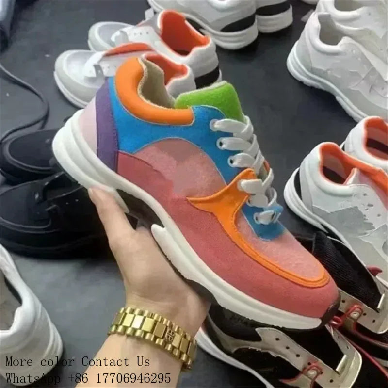 NEW 24S Camellia Men Women Comfortable Dress Shoes White/Black Genuine Casual Leather Breathable Ladies Low Outdoor Sports