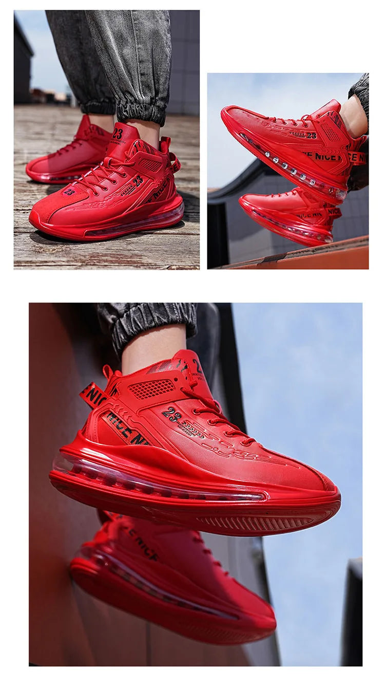 Men's Running Shoes Casual Sneakers New Spring Anti-shock/Air Cushion Sport Shoes Thick Bottom Anti-slip Running Shoes
