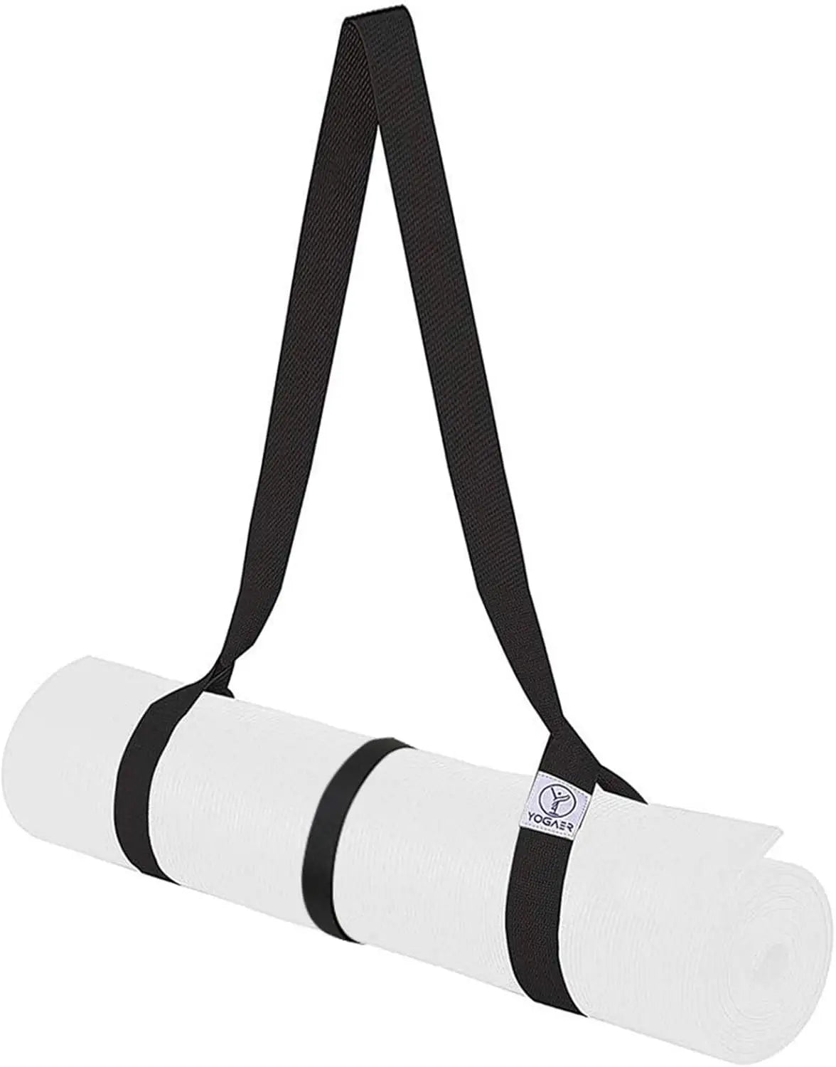 Adjustable Yoga Mat Carrier Strap for Large Mats/Thick Durable Sling with Stretching Band