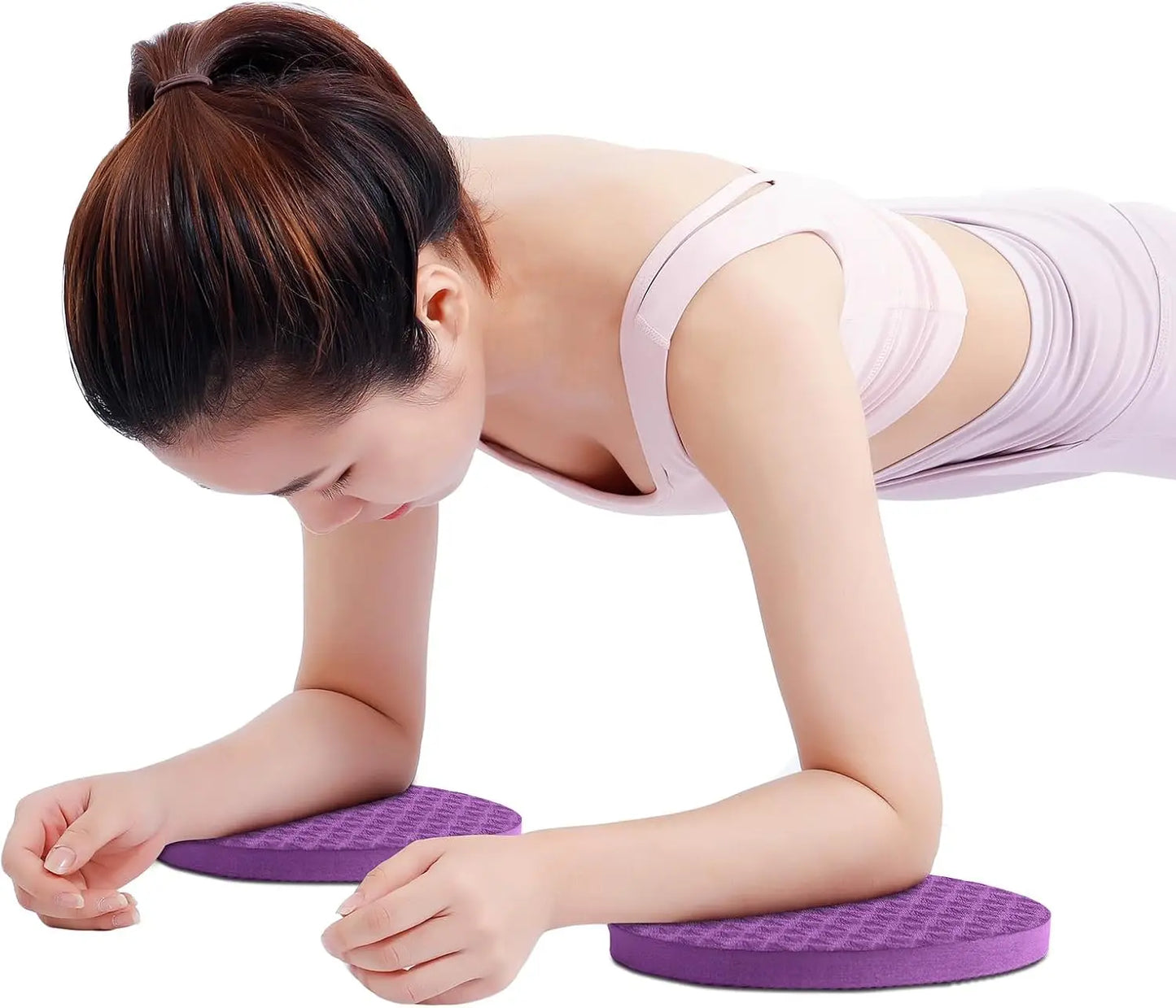 2-Pack TPE Yoga Knee Pads & Exercise Mat Extra Thick Non-Slip Support for Plank/Push-Up Kneeling Pilates & Floor Workouts