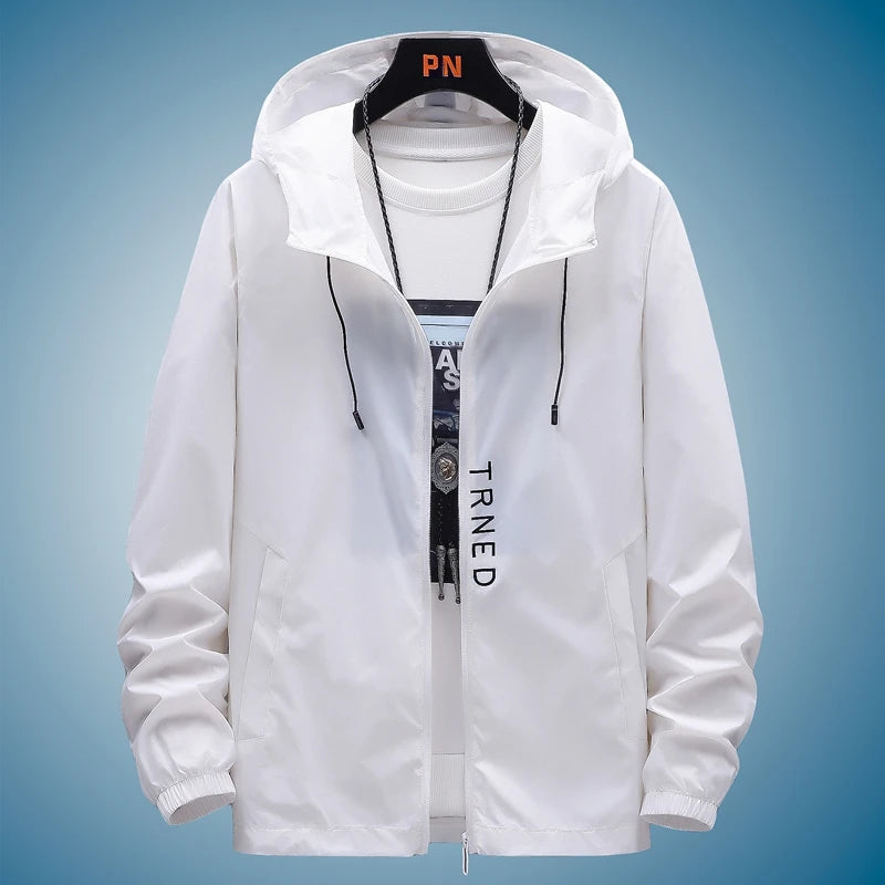 Men's Hooded Sunscreen Breathable Jacket UPF50+ UV Protection Sunburn/Coat for Couple Comfortable Sports Sun Protection Clothing