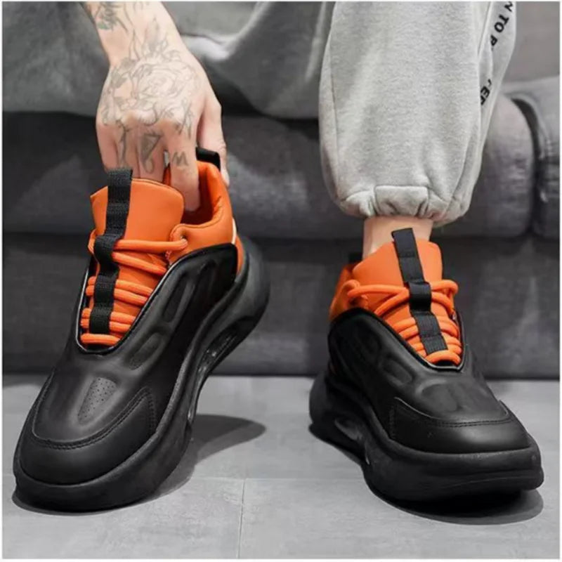 Men's shoes for summer and spring Men's style versatile thick sole/heightening breathable Sports air cushion shock absorbing