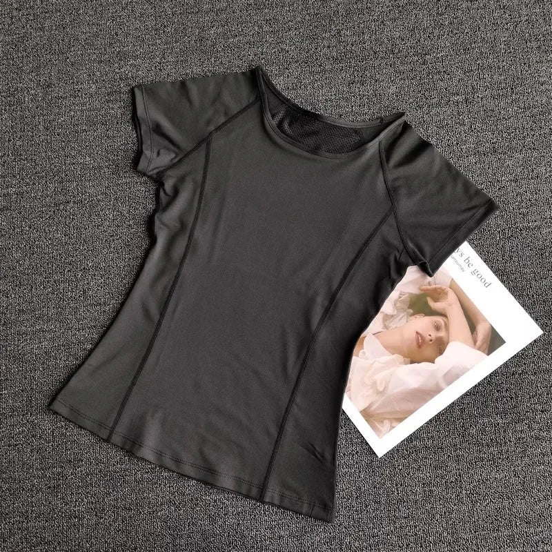 Outdoor Sports Shirt Sportswear Yoga Wear Women's Sports/T-Shirt Fitness Clothes Running Yoga Top Female Workout Tops T-shirt
