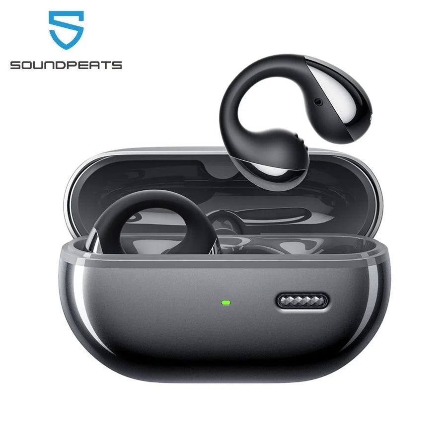 SoundPEATS PearlClip Pro Bluetooth 5.4 Opean-Ear Earbuds/Wireless Earphones Multipoint Connection Clip on Headphones