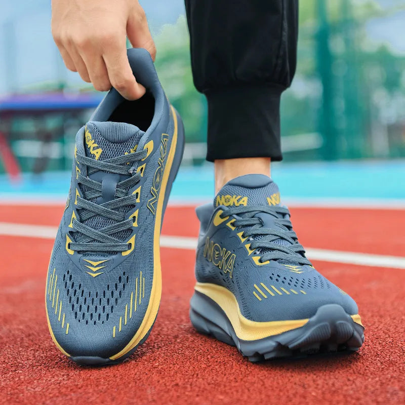 Men's Athletic Shoes with Thick Soles Offer Comfort and Breathability/Perfect for Daily Jogging and Fitness Training