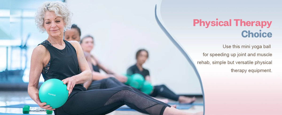 Small Exercise Ball 9 Inch Mini Pilates Ball Anti Burst and Slip Resistant/Mini Yoga Ball for Stability Fitness Physical Therapy Stretching & Core Ball