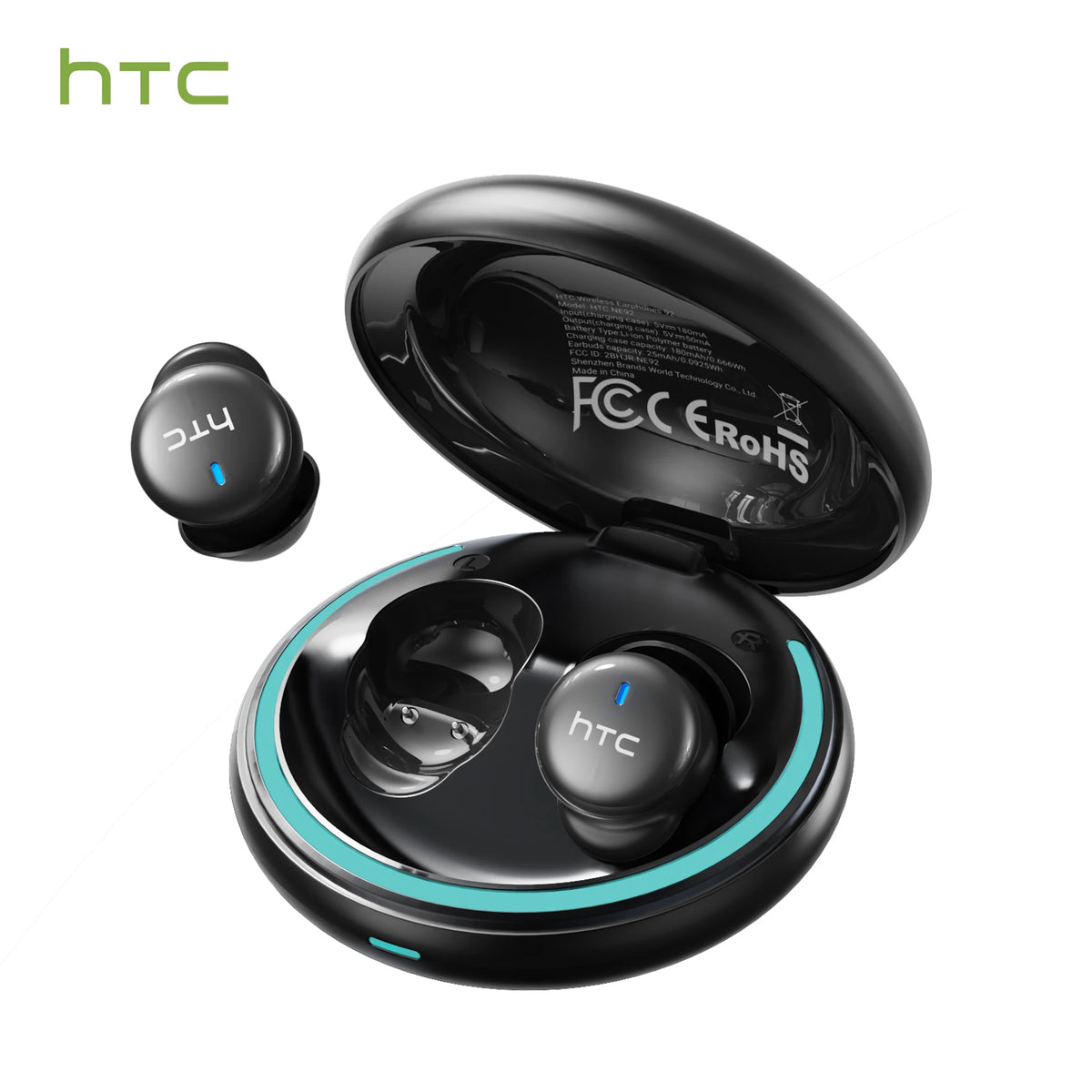 HTC NE92 Wireless Bluetooth 6.0 Sleep Earbuds In Ear Headphones/Mini Invisible Earbuds 30H Playtime Comfortable Secure Fit Earbud