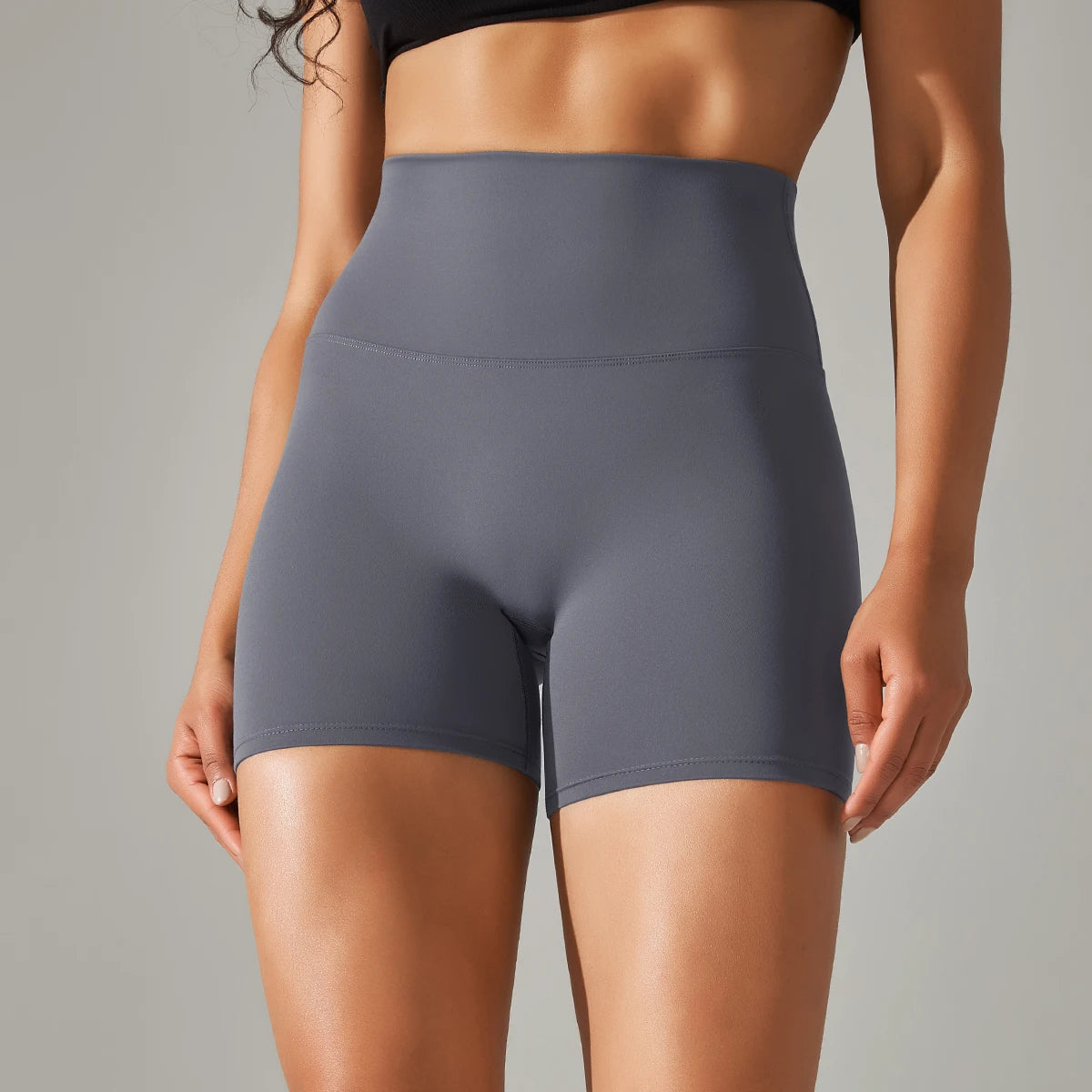 Women High Waist Breathable Yoga Fitness Shorts Stretch Sports Leggings/Running Cycling Summer Daily Workout Gym Athletic Shorts