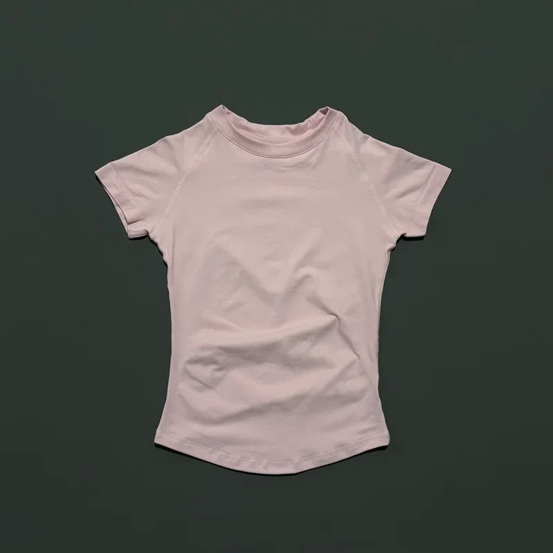 Impact Short Sleeve Top Women Gym Yoga Top Workout Clothes/Sports T Shirt Fitness Activewear Running Tight Tops