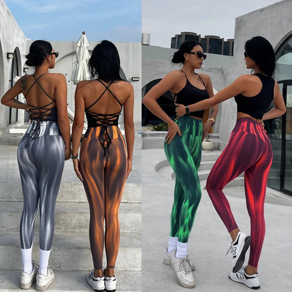 Seamless Push Up Scrunch Sport Leggings For Women Tummy Control/Yoga Fitness Tights Gym Workout Pants