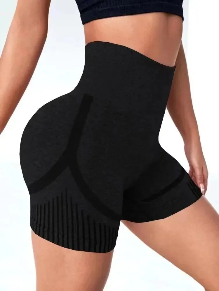Yoga Shorts Cross-border Honey Buttocks Buttocks Sports High Waist/Abdomen Stretch Tight-fitting Anti-glare Quick-drying Fitness