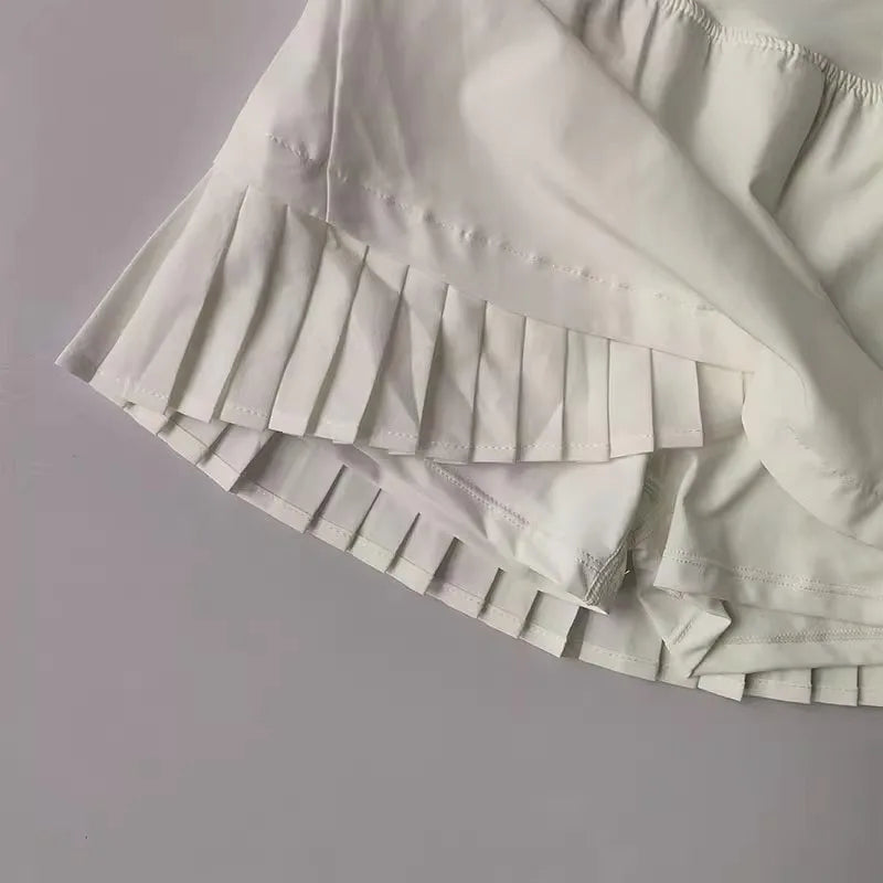 Women 2 in 1 Jogging Shorts Skirts High Waist Fitness/Sport Yoga Shorts Tennis Golf Gym Running Shorts Sports Tight Shorts