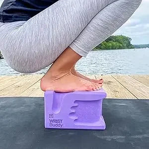 Yoga Blocks 2 Pack Reduces and Prevents Wrist Pain/Enhances Comfort Stability and Grip Strength