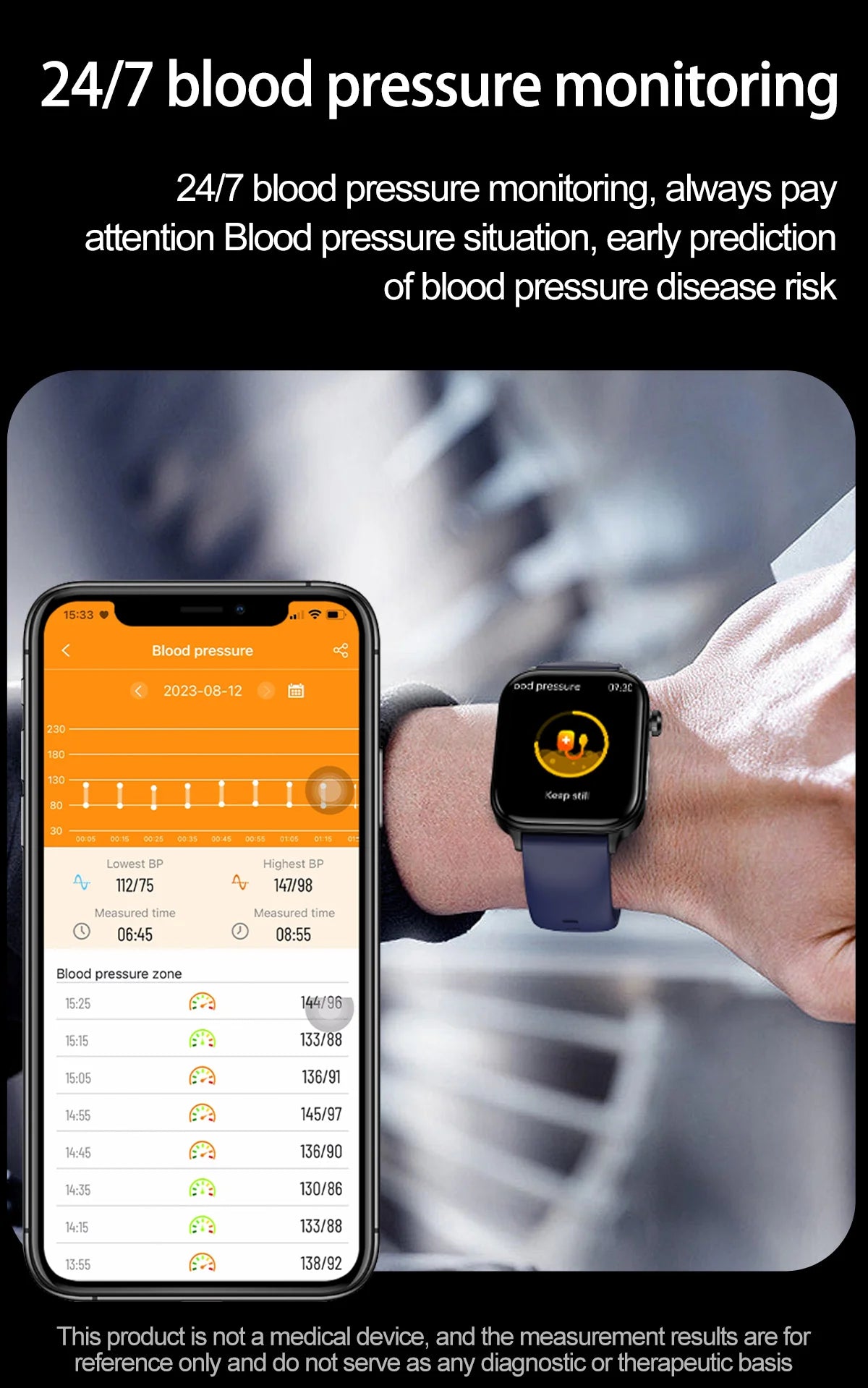 New Al Science Diagnosis Blood Lipids Uric Acid Blood Oxygen/Smart Watch Men ECG+PPG Voice Bluetooth Call Health Smartwatch