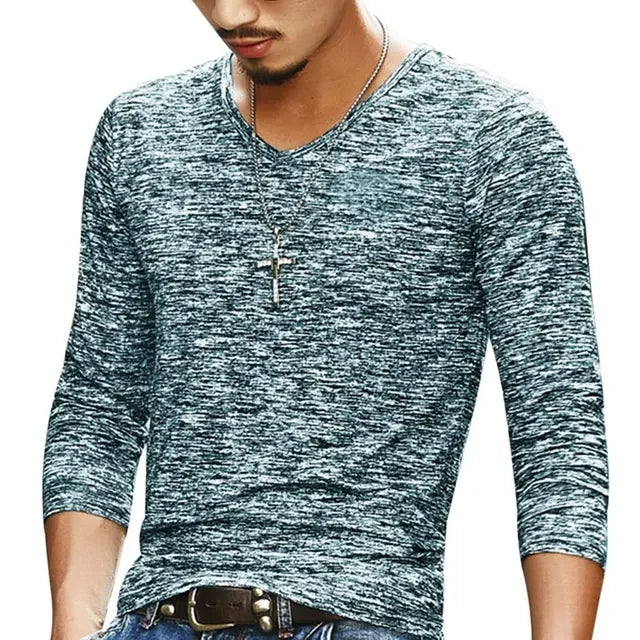 Summer Men's Fashion T shirt Oversized/Casual Long Sleeve Tops Slim Tees Shirt for Men