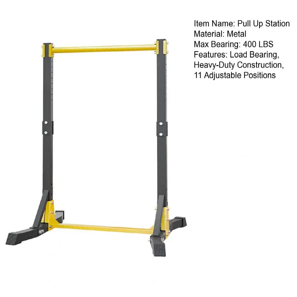 Pull Up Station, Portable Pull-up Bar Station Free Standing Pull Up Bar for Home Gym/Pull Up Stand Station 400LBS with 11 Gear Adjustment