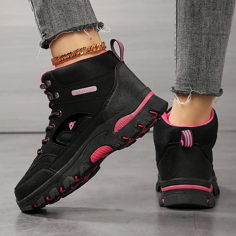 Women Boots Waterproof Outdoor Hiking Boots Women's Safety Work Shoes/Walking Sneakers Non Slip Ankle Boots