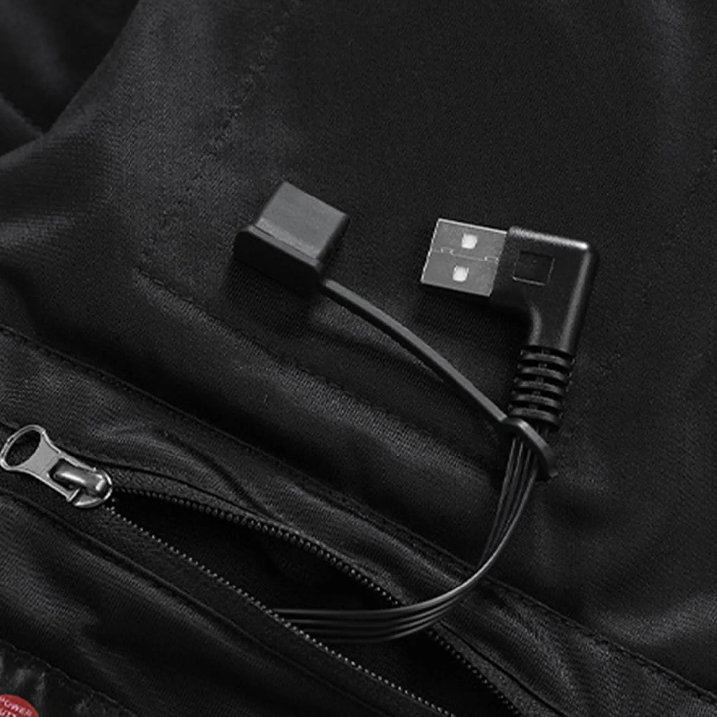 Men's Winter Warm Fleece Jacket Solid Smart Heat Coat Outdoor Coat/Thermal Usb Electric Battery Long Sleeves Heating Jackets