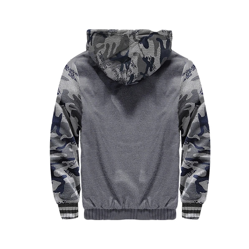 Winter Men's Coats Thicken Warm Jackets for Men Fleece Coat/Men Casual Hoodies Streetwear Long Sleeve Tops Clothing