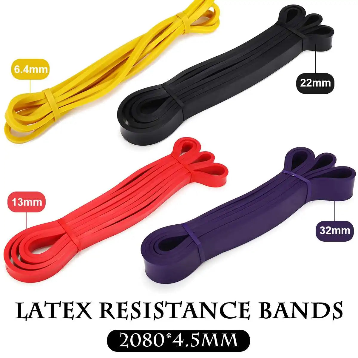 Portable Fitness Resistance Bands/Pilates Pull Band Gym Workout Band