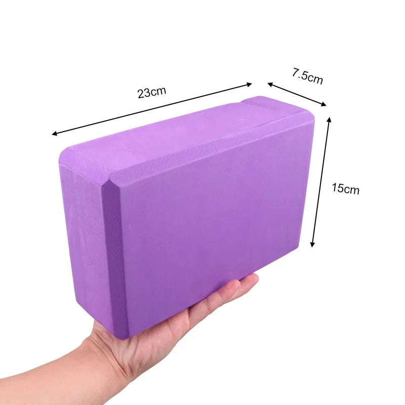 2PCS EVA Gym Blocks Foam Brick Training Exercise Fitness Equipment/Dance Yoga Auxiliary Tool Stretching Body Shaping Yoga Blocks
