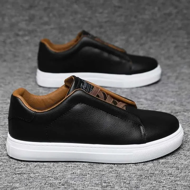 Classic Casual Big Size 48 Fashion White Sneakers Man/Leather Designer Platform Flats Men's Skateboard hot Shoes