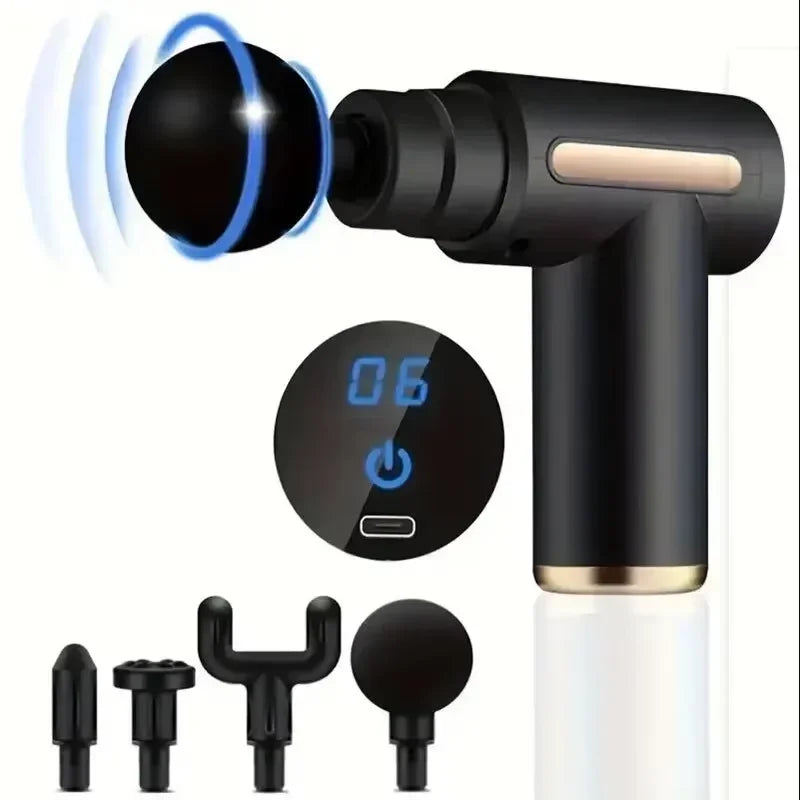 Percussion Mini Massage Gun Portable Handheld Massager/for Back Neck Shoulder Leg Muscle Pain Relief Daily Relaxation