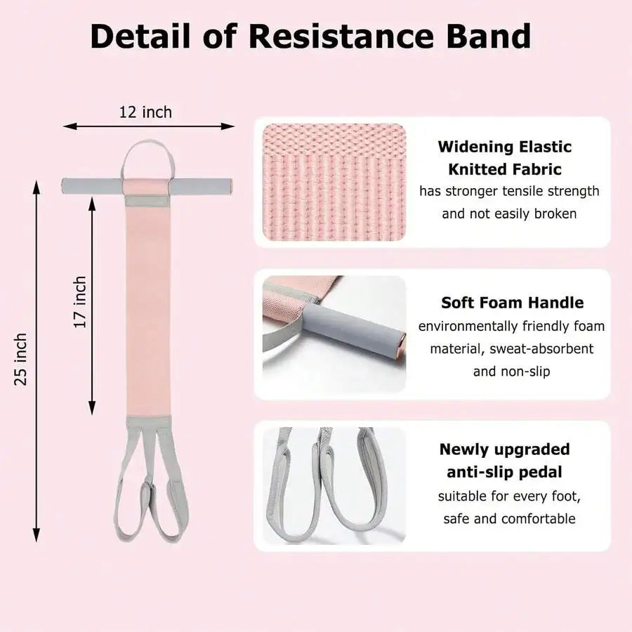 120-Pound Resistance Band With Handle Heavy-Duty Elastic Pull Rope/Suitable For Yoga Sit-Ups, Strength Training, And Home