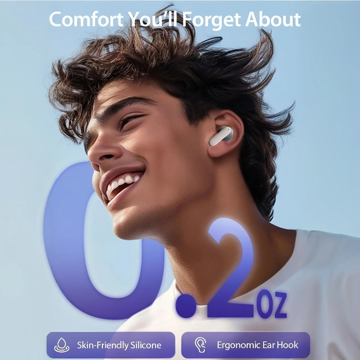 TWS Wireless Earbuds BT 5.4 Low Latency Game Earphones Microphone/Noise Reduction Fast Charging Game Mode Listen Music Earbuds