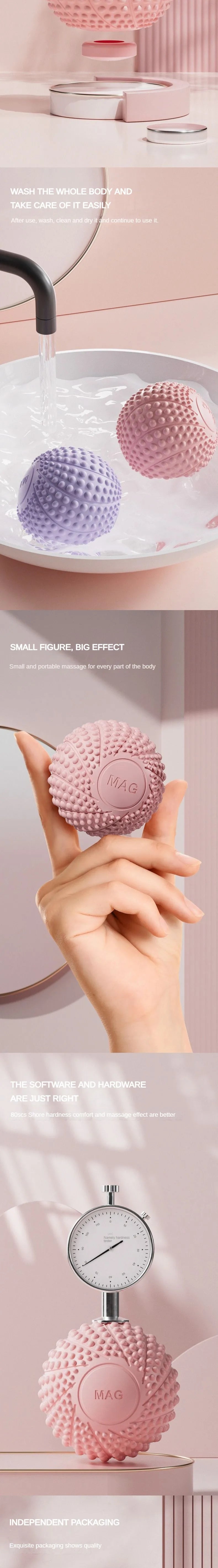 Fascial Ball Foot Massage Ball Yoga Muscle Relaxation Hedgehog/Magnetic Fitness Arch Peanut Pilates Ball Home Gym Equipment