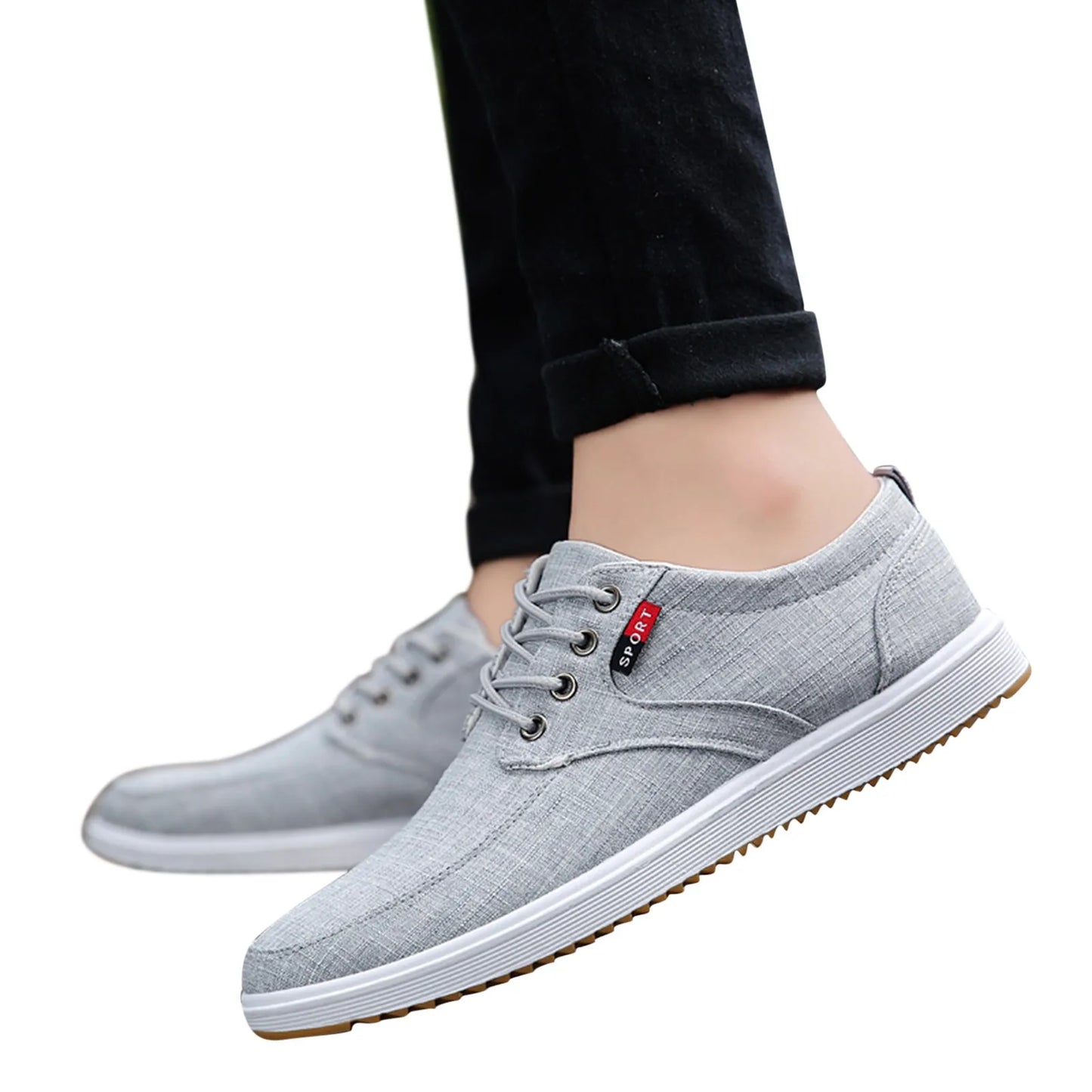 Men High Soled Canvas Shoes Fashion Sports/Casual Shoes For Men Flat Versatile Classical Outdoor