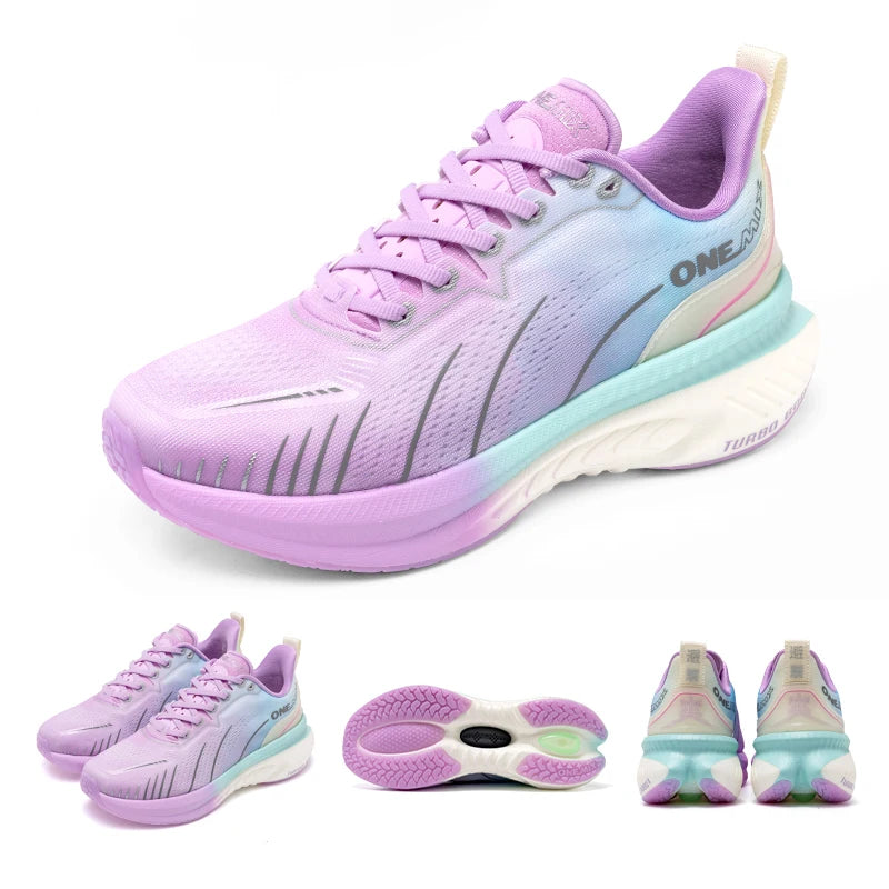 ONEMIX White Road Running Shoes for Women Air Cushion Outdoor Sport Shoes/Trainers Summer Jogging Shoes Women Footwear