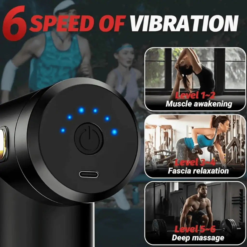Muscle Relaxation Mini Massage Gun Suitable For Full-Body/And Arm And Back Massage Mini And Compact Portable Type-C Charging