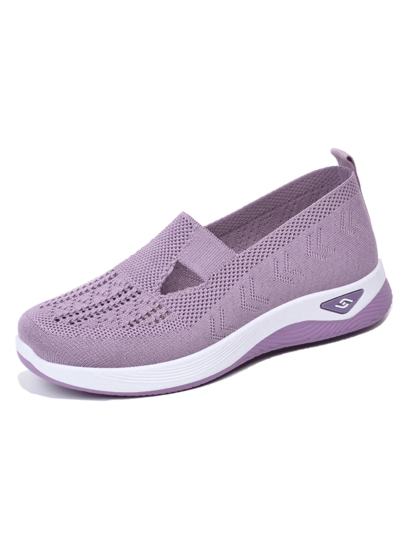 Women's shoes Solid Color Breathable Sneakers casual sneaker/women's summer sneakers Low-top Knitted Casual Shoes Mom Shoes