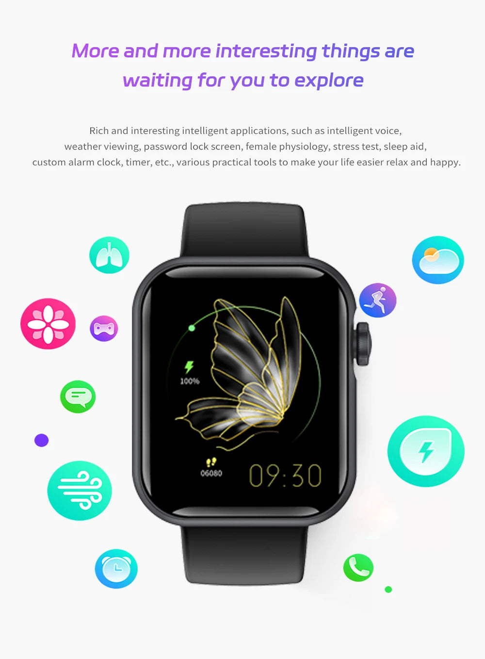 Smart Watch, for Men and Women (Answering/Making Calls) Fitness Tracker/More than 120 Sports Modes, Sleep Monitoring, Pedometer