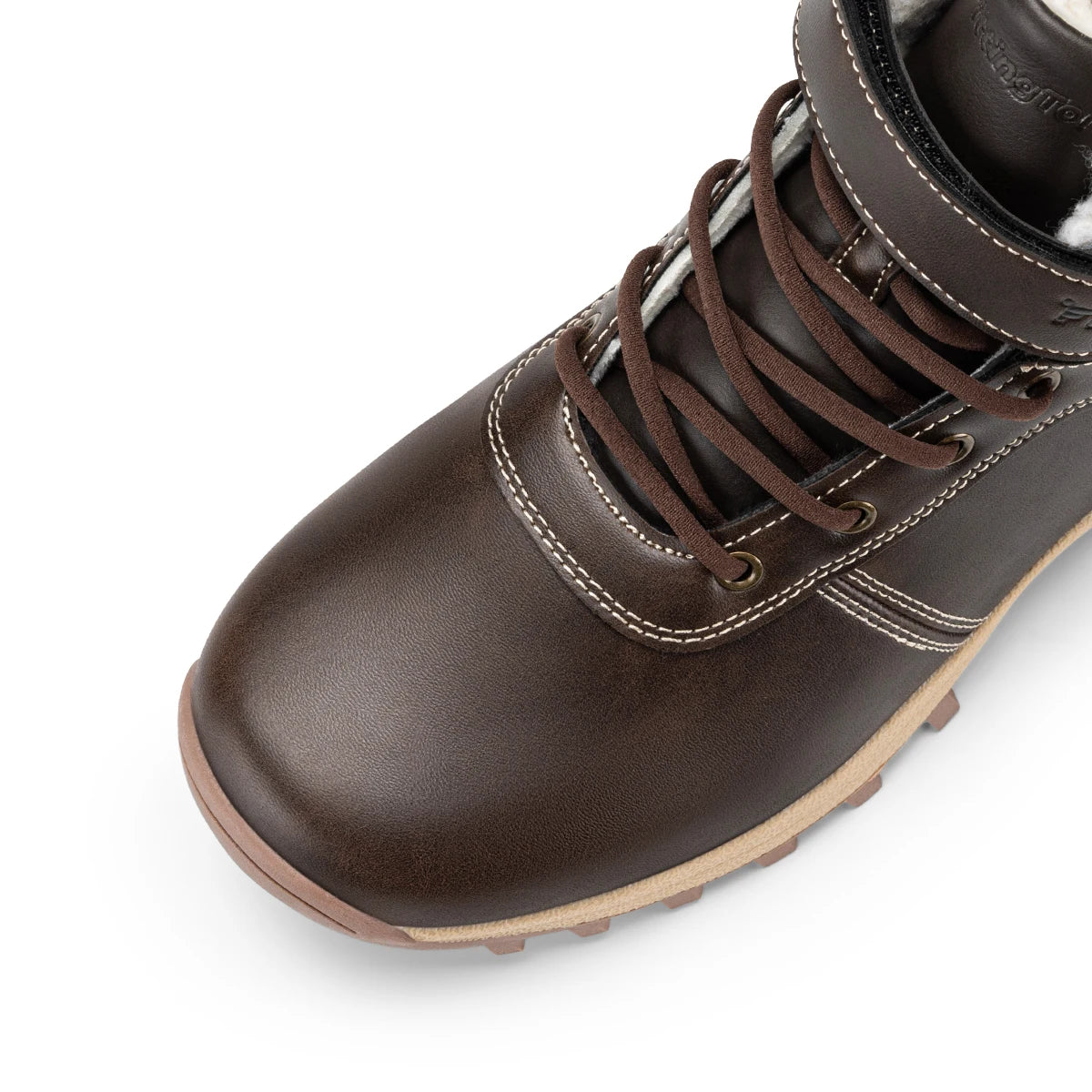 Fittington Snow Boots for Men Winter Boots Wide Fit -15℃ Cold-proof/Warm Thick Lined Outdoor Hiking Shoes Men's Winter Footwear