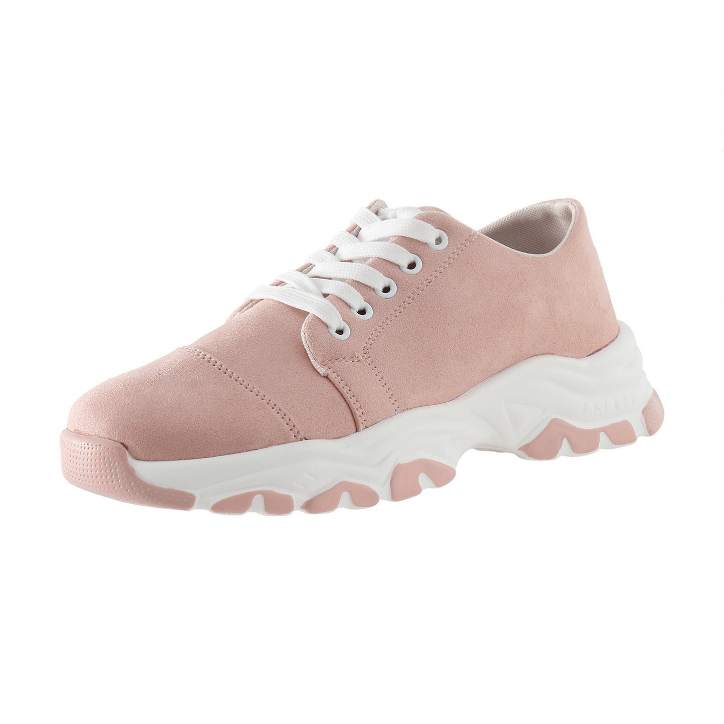 Summer Shoes For Women Solid Suede Lace Up Thick Sole/Casual Shoes Woman Platform Sneakers Ladies Shoes