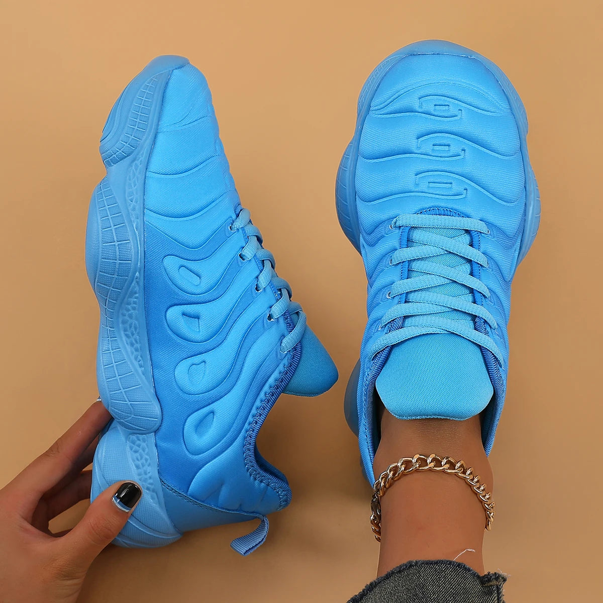 New Candy Color Men Transparent Bottom Sneakers/Running Shoes Women Hiking Shoes Couple Autumn Rainbow Sports Shoes