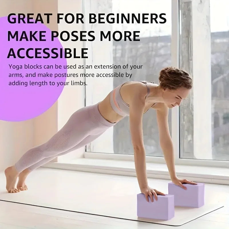 High‑Density EVA Yoga Block Non‑Slip Sturdy Foam Brick 150g Exercise Aid/For Pilates Meditation Fitness Training Home Gym Yoga Practice