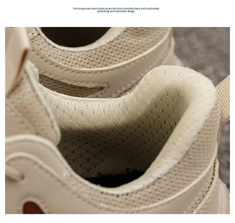 Breathable Steel Toe Sneakers for Men Lightweight Safety Shoes/Anti-smash Anti-puncture Work Sneakers Adjustable Shoes