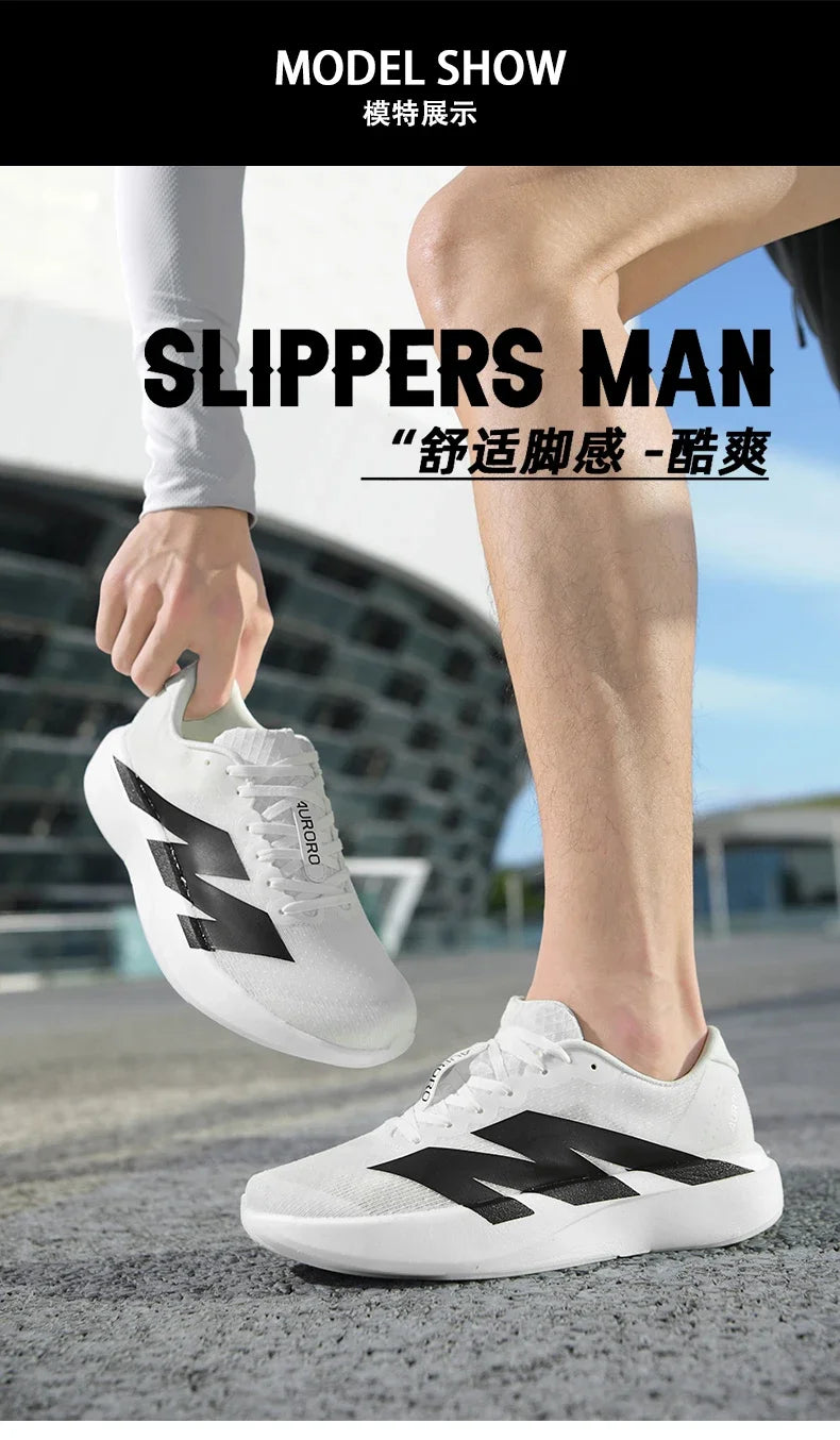 Men Ultra Light Running Shoes Breathable Athletic Sneakers/Shock Absorption Marathon Jogging Training Casual Sports Shoes for Men