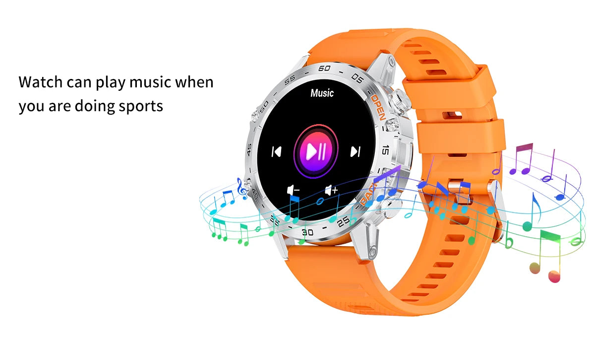 LIGE Smartwtach For Men Bluetooth Calling Waterproof Watches Health Monitoring/400mAh Outdoor Sport Smartwatch Man