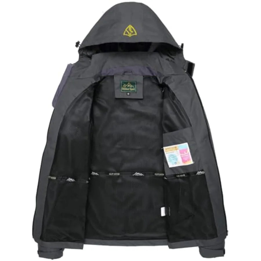 Men's Windproof Jacket Waterproof Lightweight Mountain/Sport Jacket for Men Hooded Windbreaker Raincoat