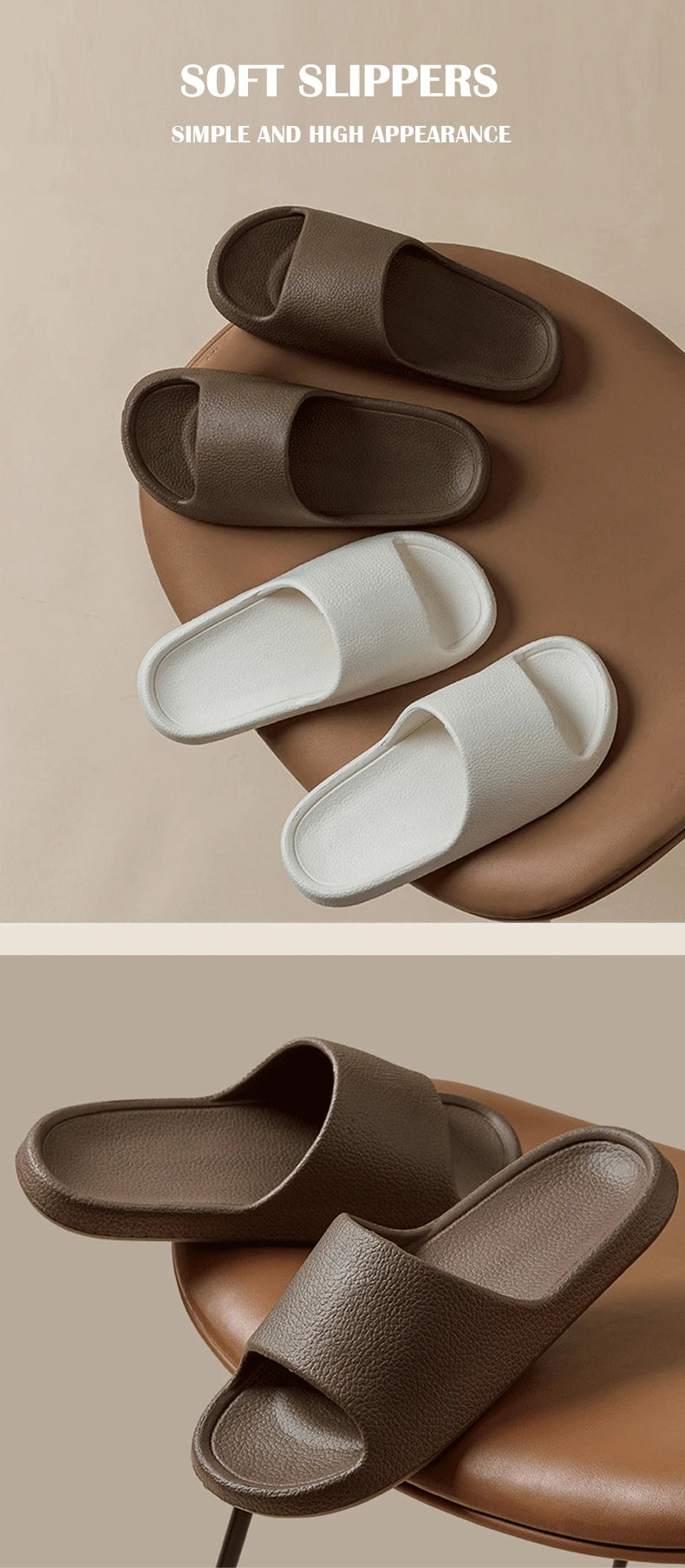 Fashion Women Slippers Summer Flat Lightweight EVA Home Slippers/Comfort Massage Couples Indoor Slides