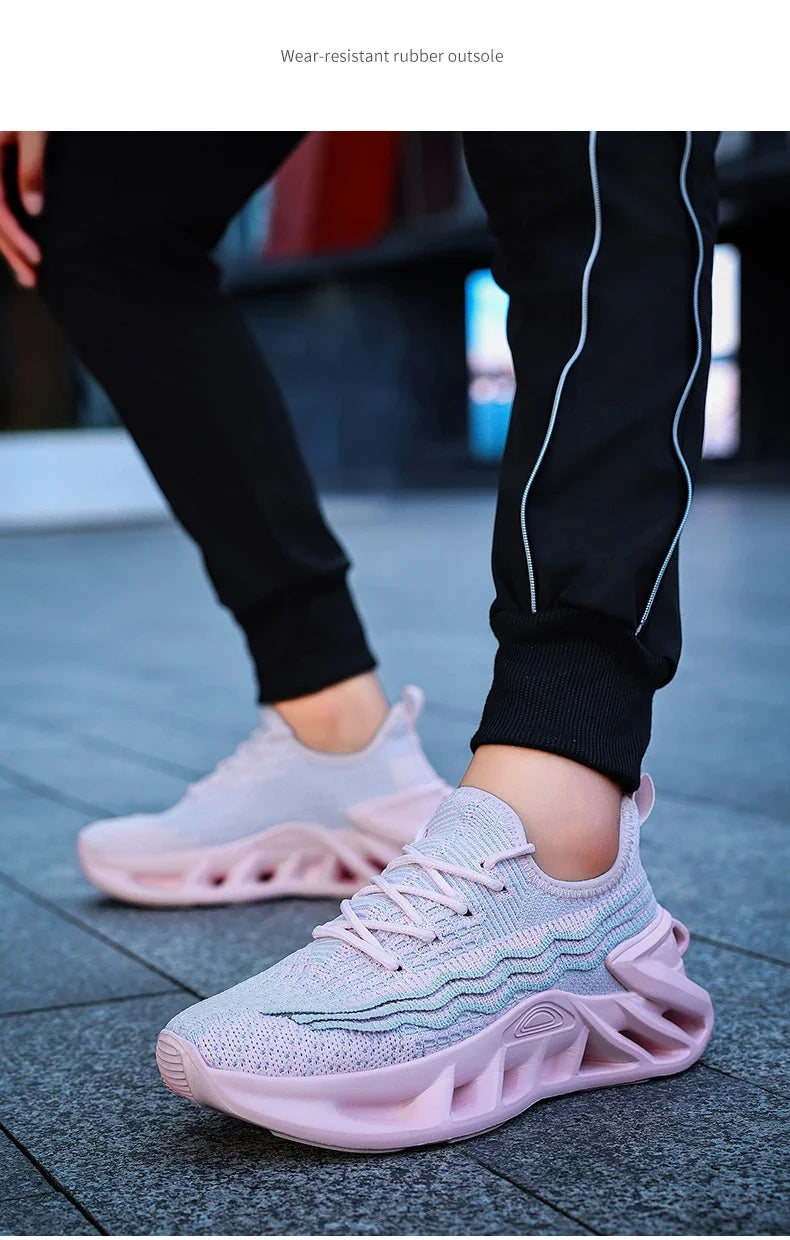 YRZL Sneakers Women Running Shoes Breathable Mesh Comfortable/Athletic Sneakers for Men Non Slip Sports Shoes for Woman