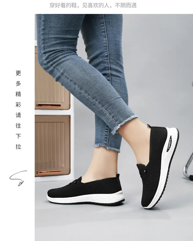 Women's Casual Shoes Fashion Breathable Walking Flat Bottom/Sports Shoes Women's Fitness Large Pink Women's Shoes