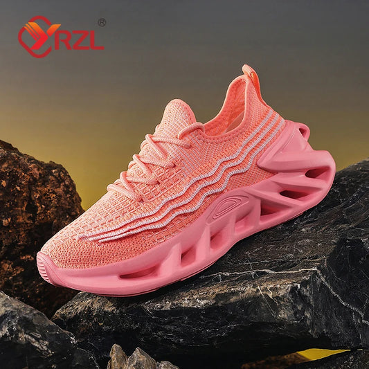 YRZL Sneakers Women Running Shoes Breathable Mesh Comfortable/Athletic Sneakers for Men Non Slip Sports Shoes for Woman