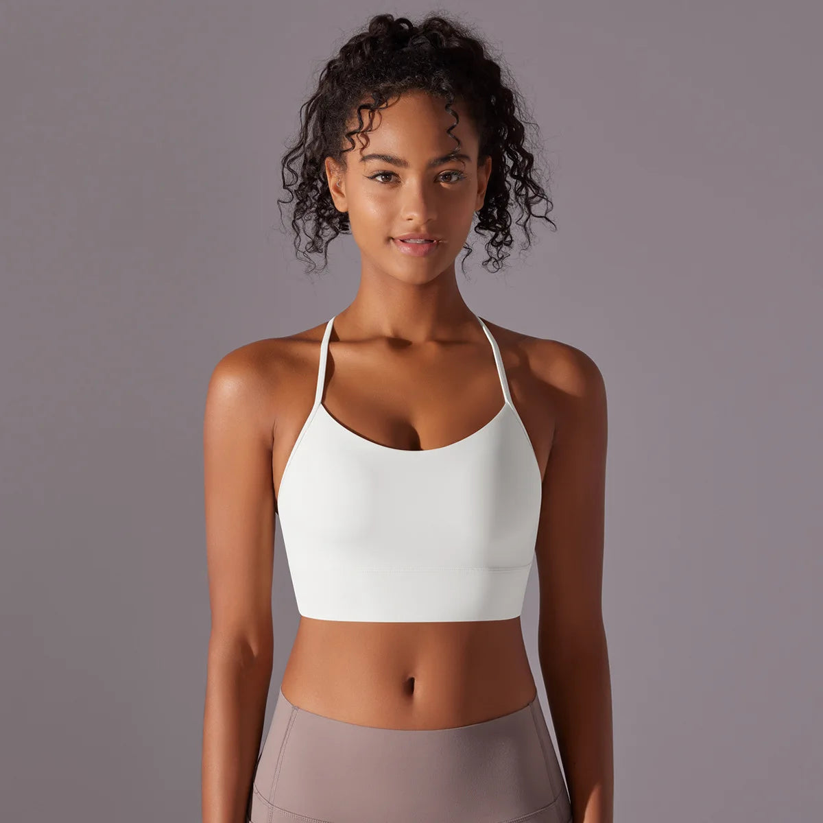 Women Sport Bra Fitness Yoga Top Underwear Soft Y Line Back Running/Gym Crop Top Workout Bra With Chest Pad Push Up Yoga Bra