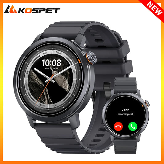 KOSPET ORB Smart Watch For Men Women Lightweight Design Waterproof/Bluetooth Call 8 Apex Motion Sport Modes 180 Training Modes