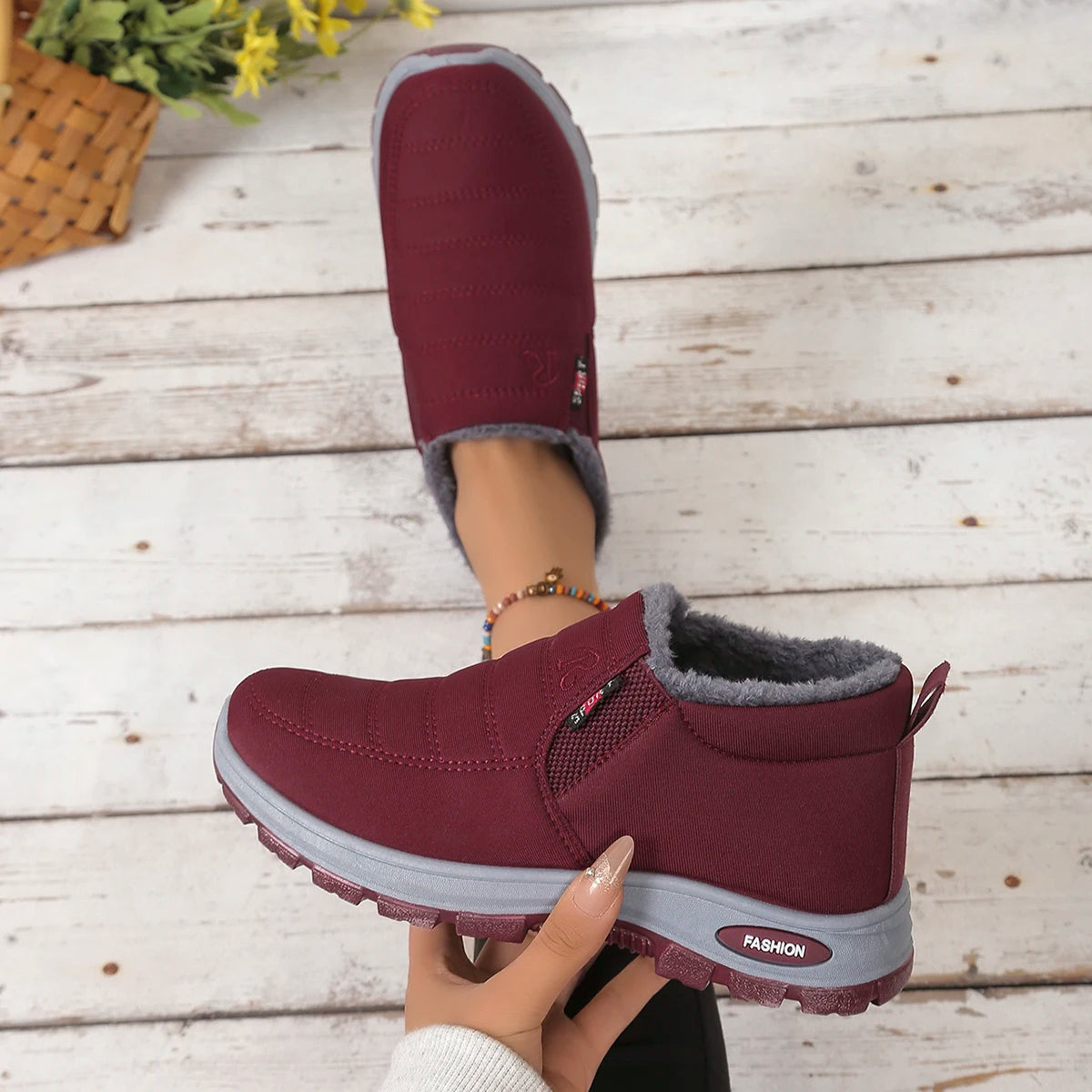 Women's shoes Autumn winter Casual cotton Warm/Wear Resistant Chunky Sole Affordable Free shipping